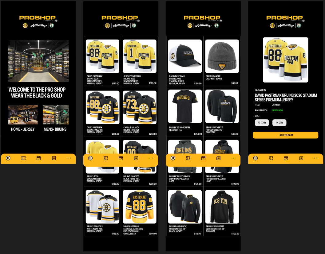 Bruins high-fidelity screen 4